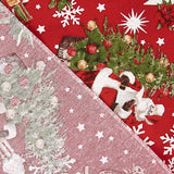 Loneta estampada com motivos natalícios: Pai Natal e árvore de Natal - Ribes y Casals