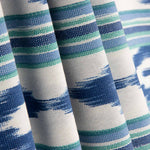Lona estampada com padrão tradicional de Maiorca em azul e verde - Ribes y Casals