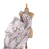 Saten estampado com jasmim - Ribes y Casals