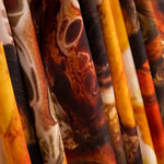 Cetim estampado em tom de musgo - Ribes y Casals