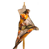 Cetim estampado em tom de musgo - Ribes y Casals