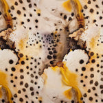 Saten estampado com ostras - Ribes y Casals