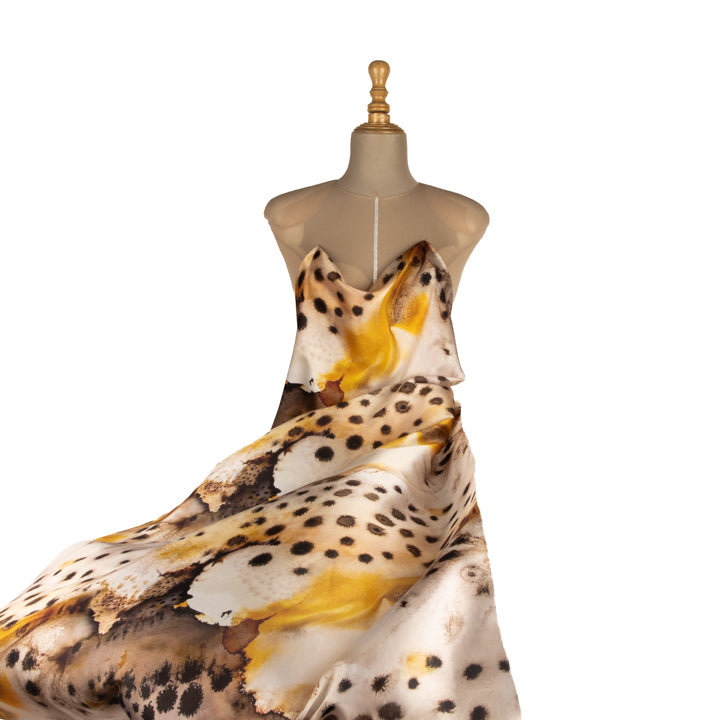 Saten estampado com ostras - Ribes y Casals