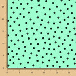 Crepe Bolas Preto 7mm Menta - Ribes y Casals