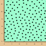 Crepe Bolas Preto 7mm Menta - Ribes y Casals