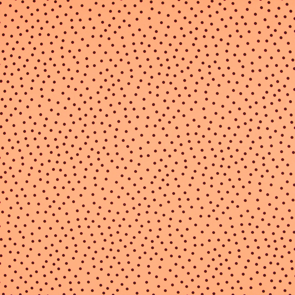 Crepe Bolas Preto 7mm Tangerina - Ribes y Casals