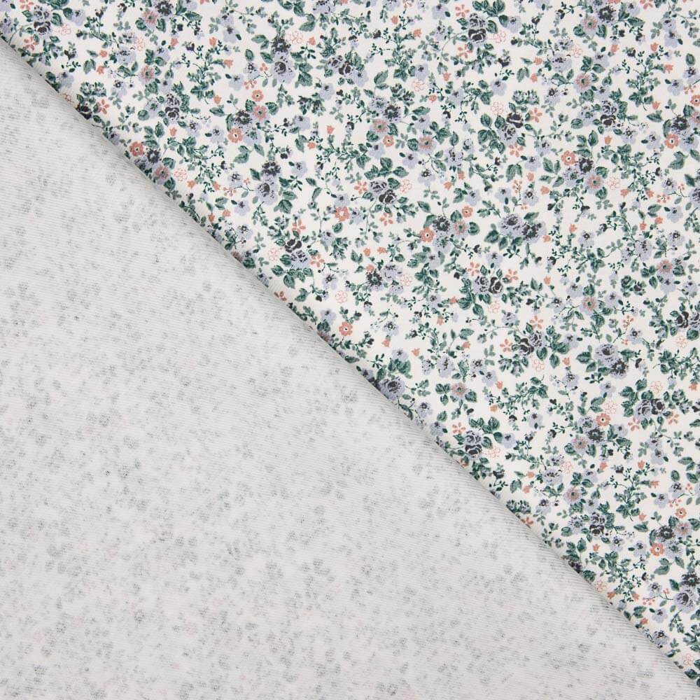 Viyela Algodão Flores Pequenas Azuis - Ribes y Casals