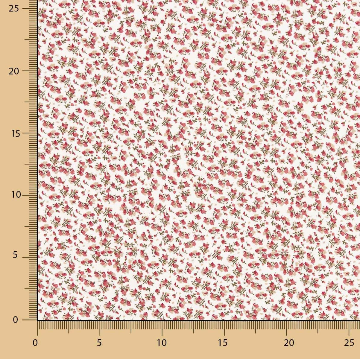 Viyela Algodão Florcinhas Rosadas - Ribes y Casals