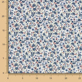 Viyela Algodão Florcinhas Denia Azuis - Ribes y Casals