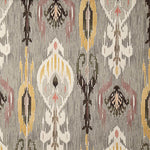 Loneta Half tecido Panamá estampado com padrão étnico Ikat multicolorido - Ribes y Casals