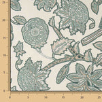 Loneta Half tecido Panamá estampado Jardim Oriental Verde Salvia - Ribes y Casals