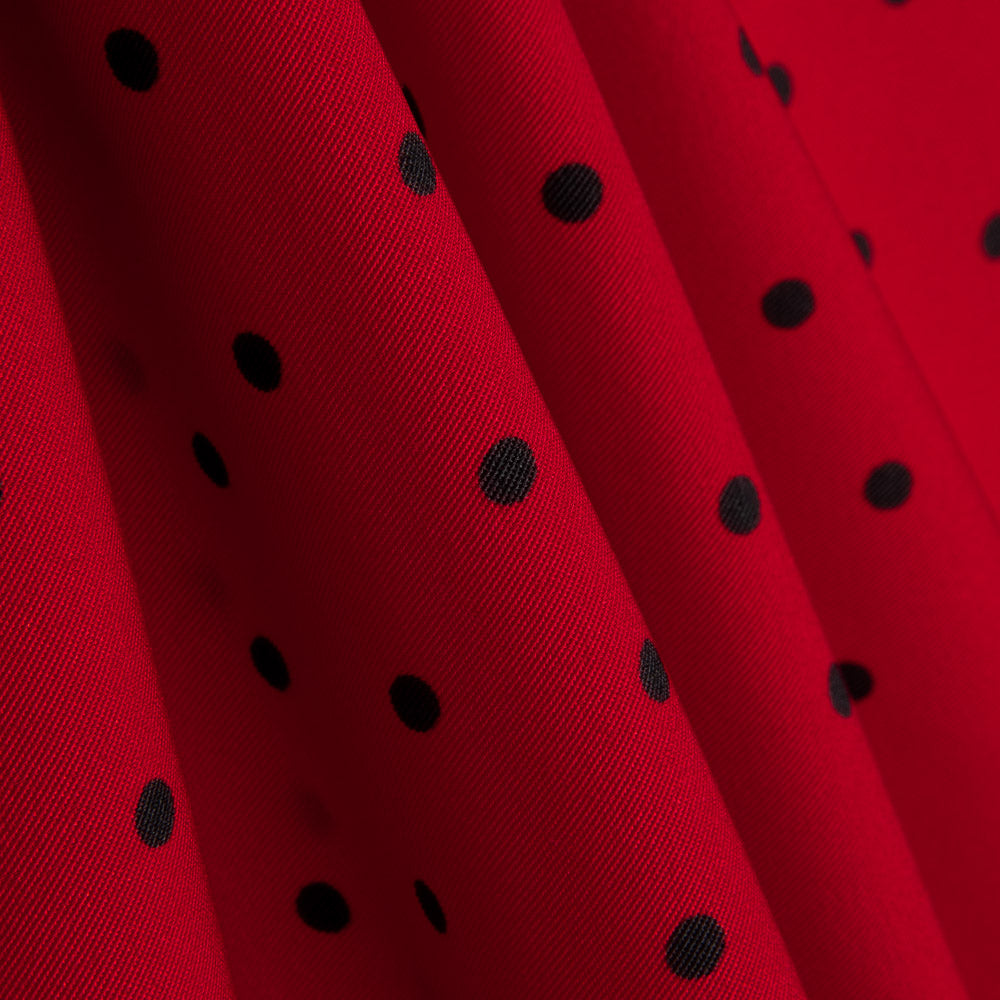 Casaco Elástico 0,5 cm Bolinhas Vermelho - Ribes y Casals