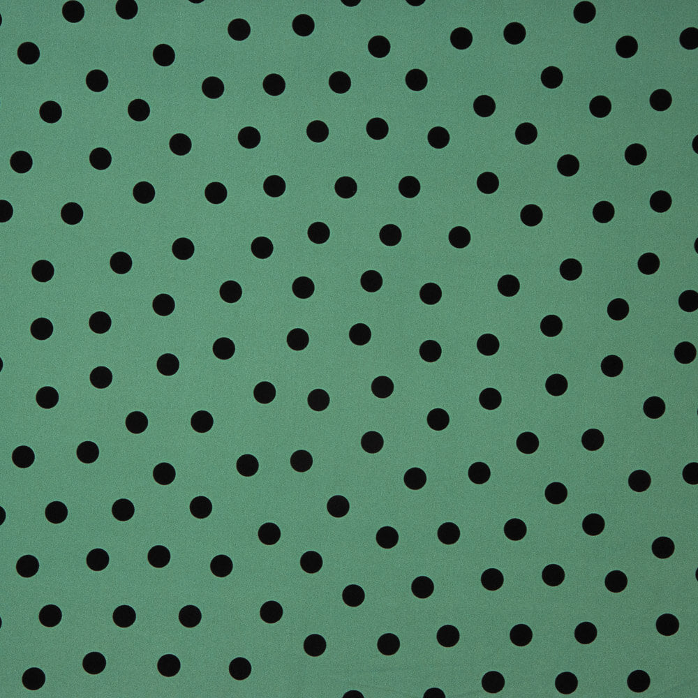 Casaco Elástico 2cm Bolinhas Verde Sálvia - Ribes y Casals