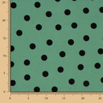 Casaco Elástico 2cm Bolinhas Verde Sálvia - Ribes y Casals