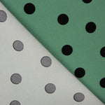 Casaco Elástico 2cm Bolinhas Verde Sálvia - Ribes y Casals