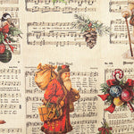Resinada Antimanchas Natal Vintage Partituras - Ribes y Casals