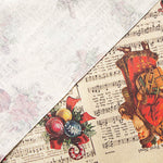 Resinada Antimanchas Natal Vintage Partituras - Ribes y Casals