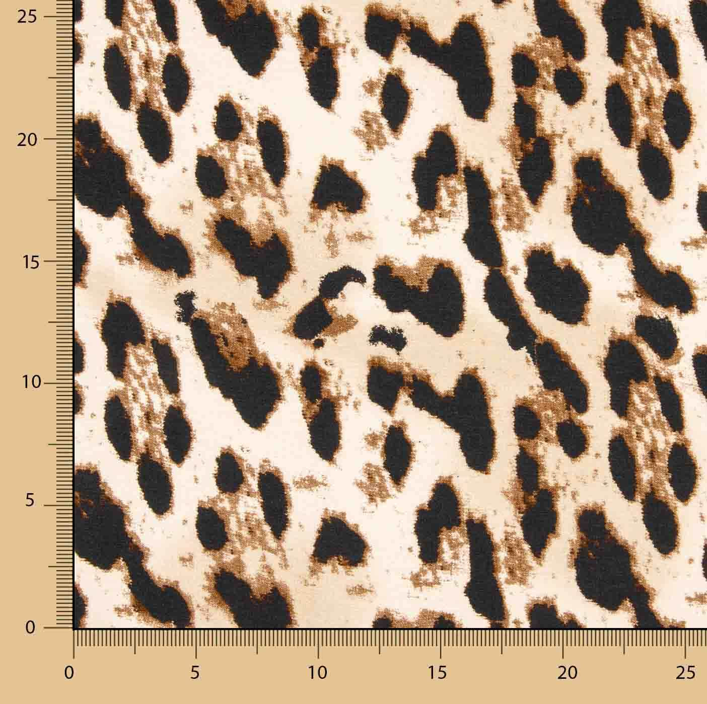 Malha de viscose com estampado Safari Selvagem - Ribes y Casals