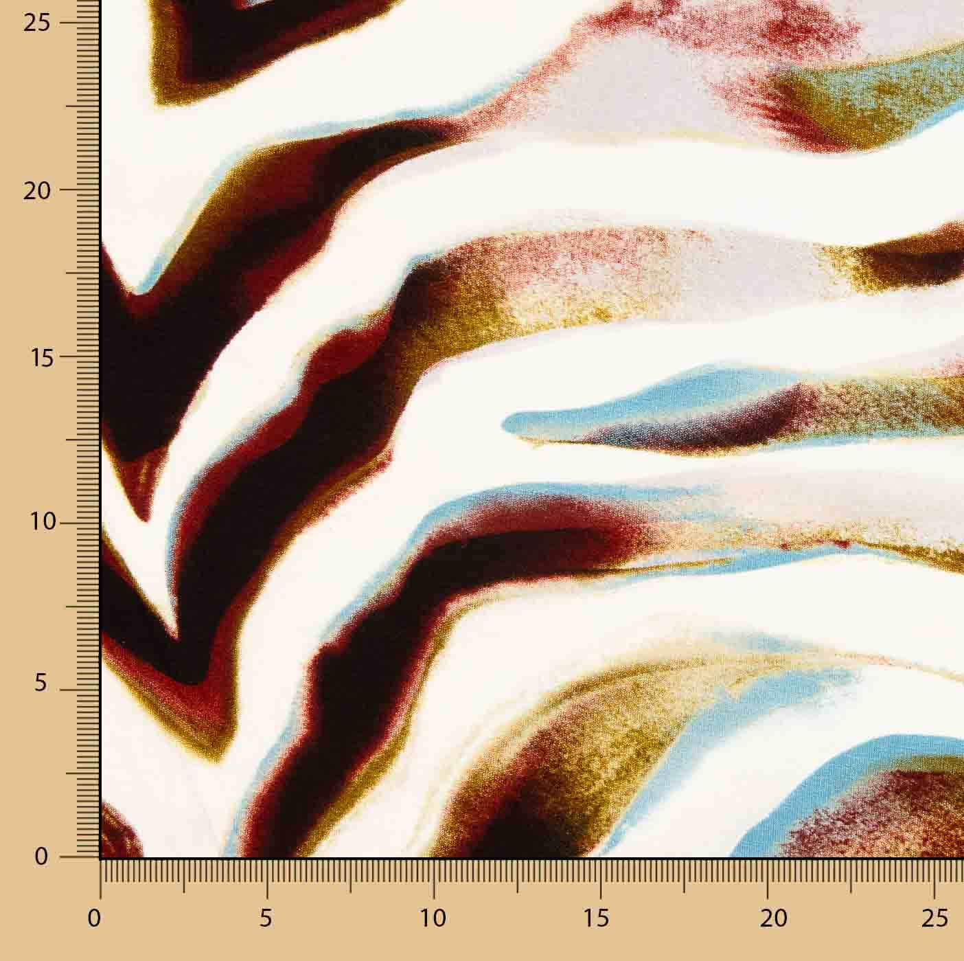 Malha viscosa elastano estampada zebra artística - Ribes y Casals