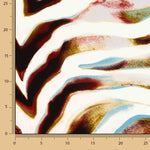 Malha viscosa elastano estampada zebra artística - Ribes y Casals