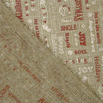 Tecido de Juta Decorativo estampado «Merry Christmas» - Ribes y Casals