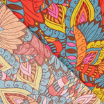 Viscose estampada étnica multicolorida - Ribes y Casals