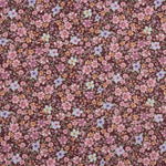 Popelina de Tecido de Algodão Jardim Selvagem Bordô - Ribes y Casals