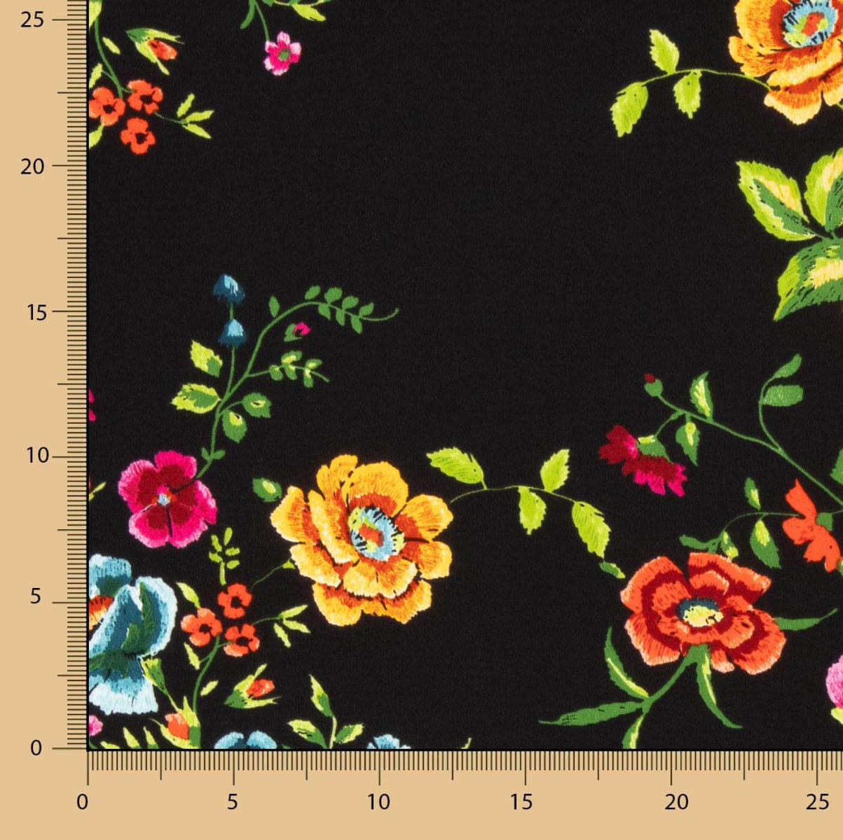 Xale Crepe Manila Preto - Ribes y Casals