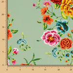 Xale Crepe Manila Verde Sálvia - Ribes y Casals