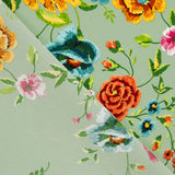 Xale Crepe Manila Verde Sálvia - Ribes y Casals