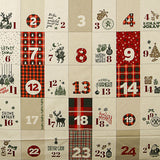 Painel de Tecido de Algodão Calendário do Advento Reversível - Ribes y Casals
