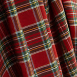 Loneta fina estampada com motivos natalícios, xadrez tartan e Lurex - Ribes y Casals
