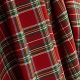 Loneta fina estampada com motivos natalícios, xadrez tartan e Lurex - Ribes y Casals
