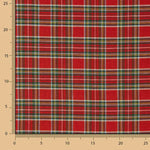 Loneta fina estampada com motivos natalícios, xadrez tartan e Lurex - Ribes y Casals