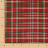 Loneta fina estampada com motivos natalícios, xadrez tartan e Lurex - Ribes y Casals