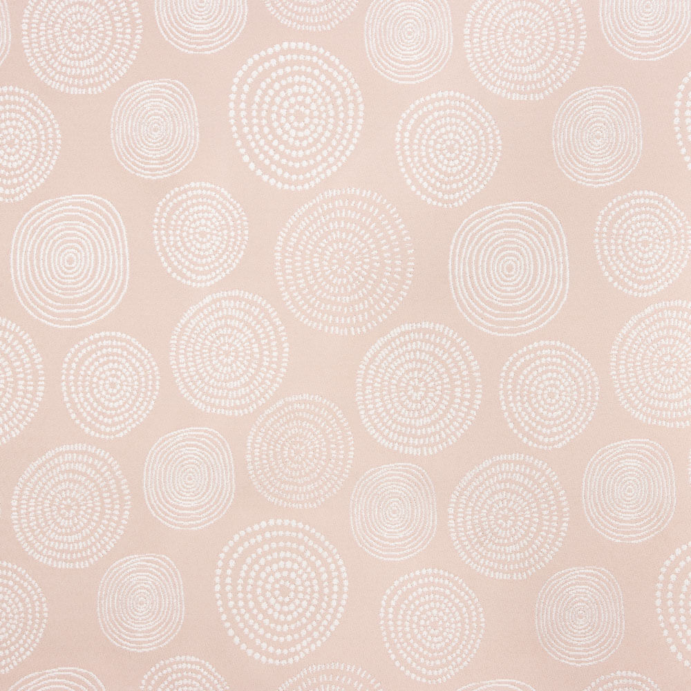 Tapeçaria Jacquard Círculos Rosa - Ribes y Casals