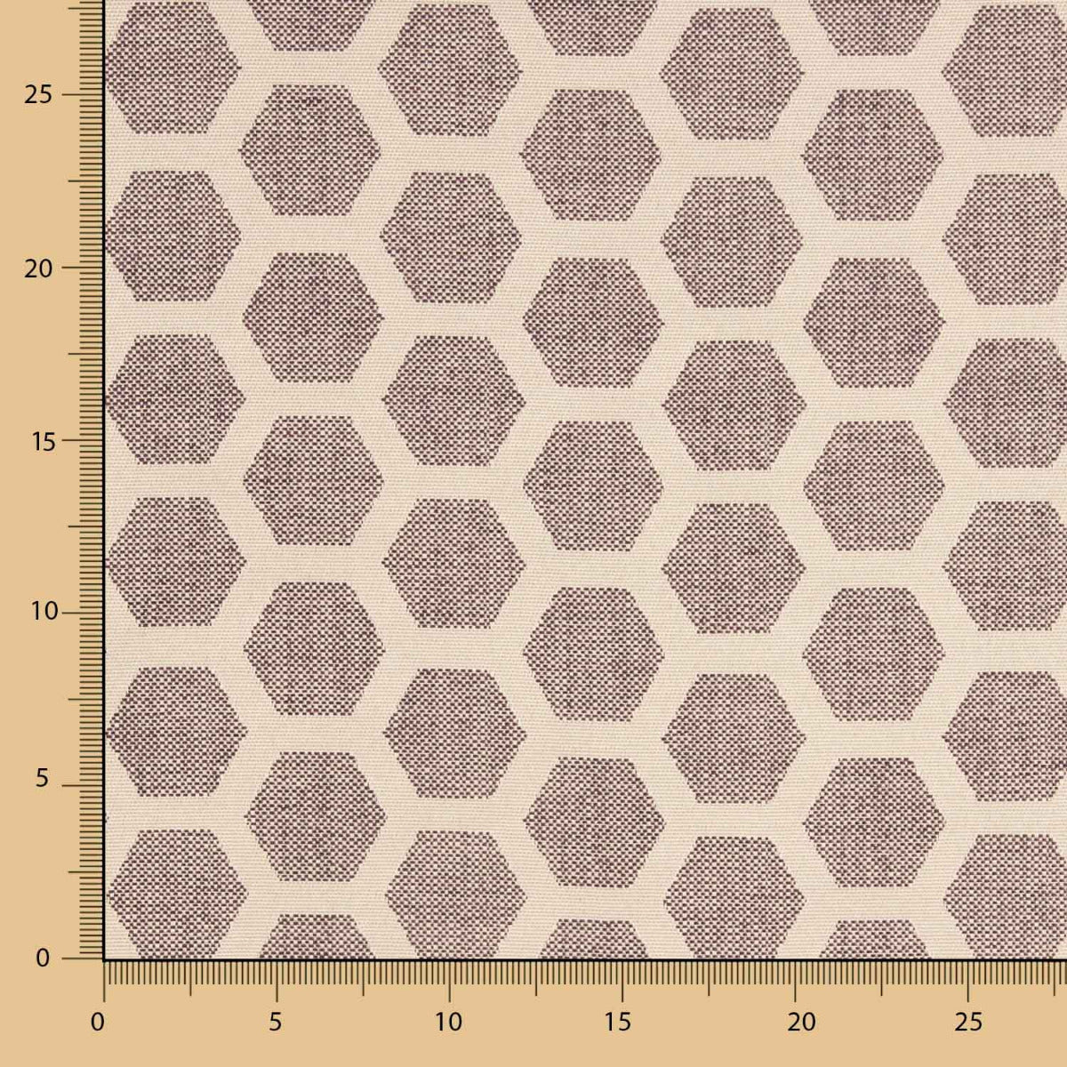 Tapeçaria Jacquard Hexa Bordô - Ribes y Casals