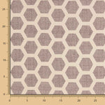 Tapeçaria Jacquard Hexa Bordô - Ribes y Casals