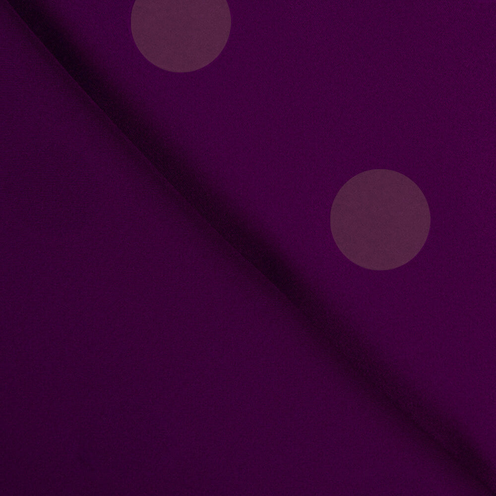 Fama Buganvília Bolinhas Flocked Malva 30mm - Ribes y Casals