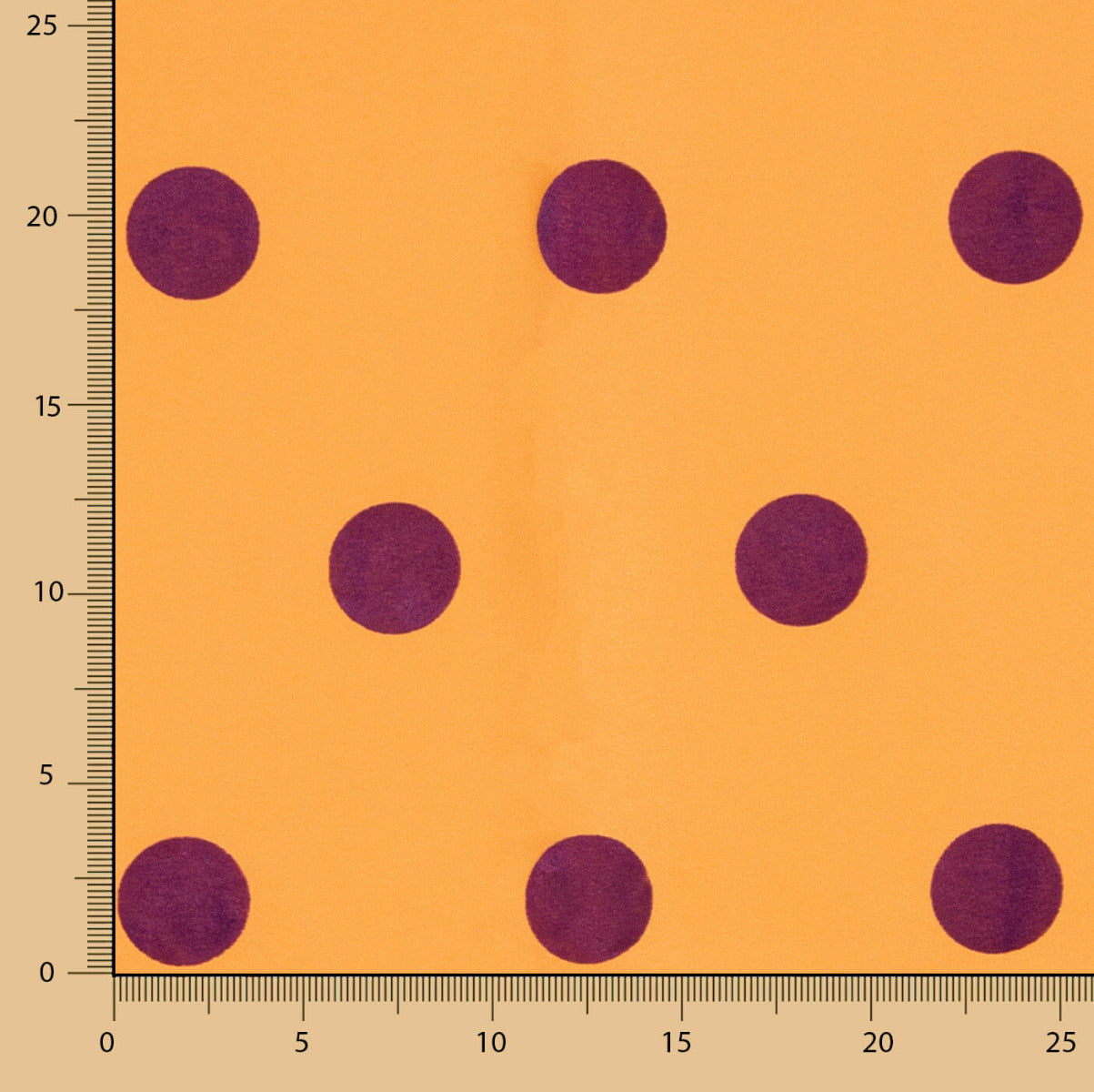 Fama Laranja Bolinhas Flocked Roxo 30mm - Ribes y Casals