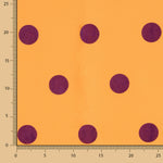 Fama Laranja Bolinhas Flocked Roxo 30mm - Ribes y Casals