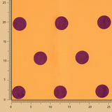 Fama Laranja Bolinhas Flocked Roxo 30mm - Ribes y Casals