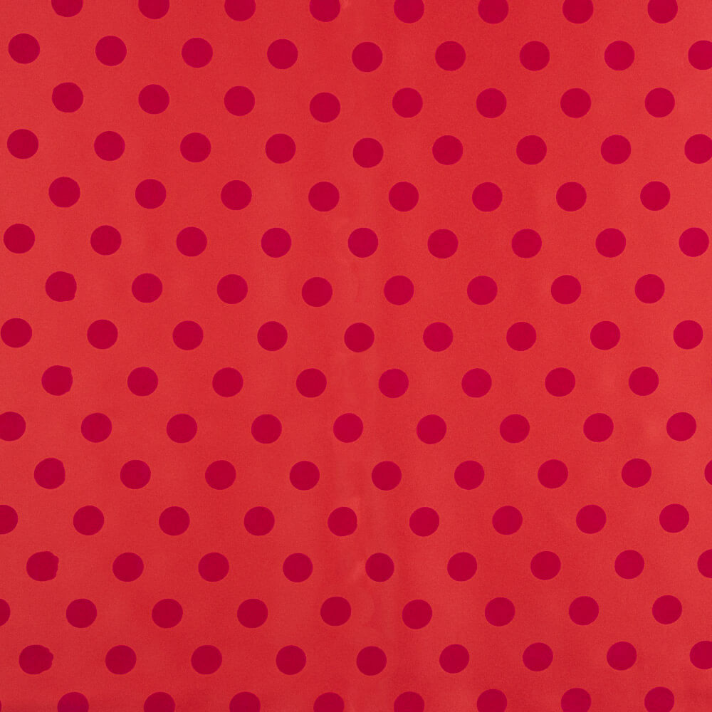 Fama Vermelho Bolinhas Flocked Fúcsia 20mm - Ribes y Casals