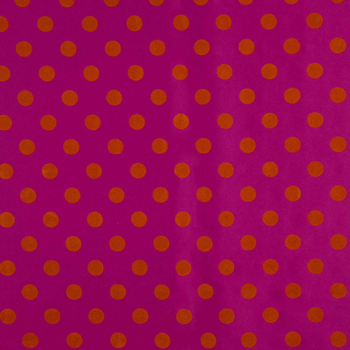 Fama Orquídea Bolinhas Flocked Laranja 20mm - Ribes y Casals