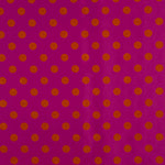 Fama Orquídea Bolinhas Flocked Laranja 20mm - Ribes y Casals