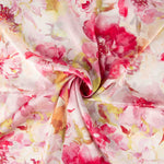 Cetim Estampado Calama Rosa - Ribes y Casals