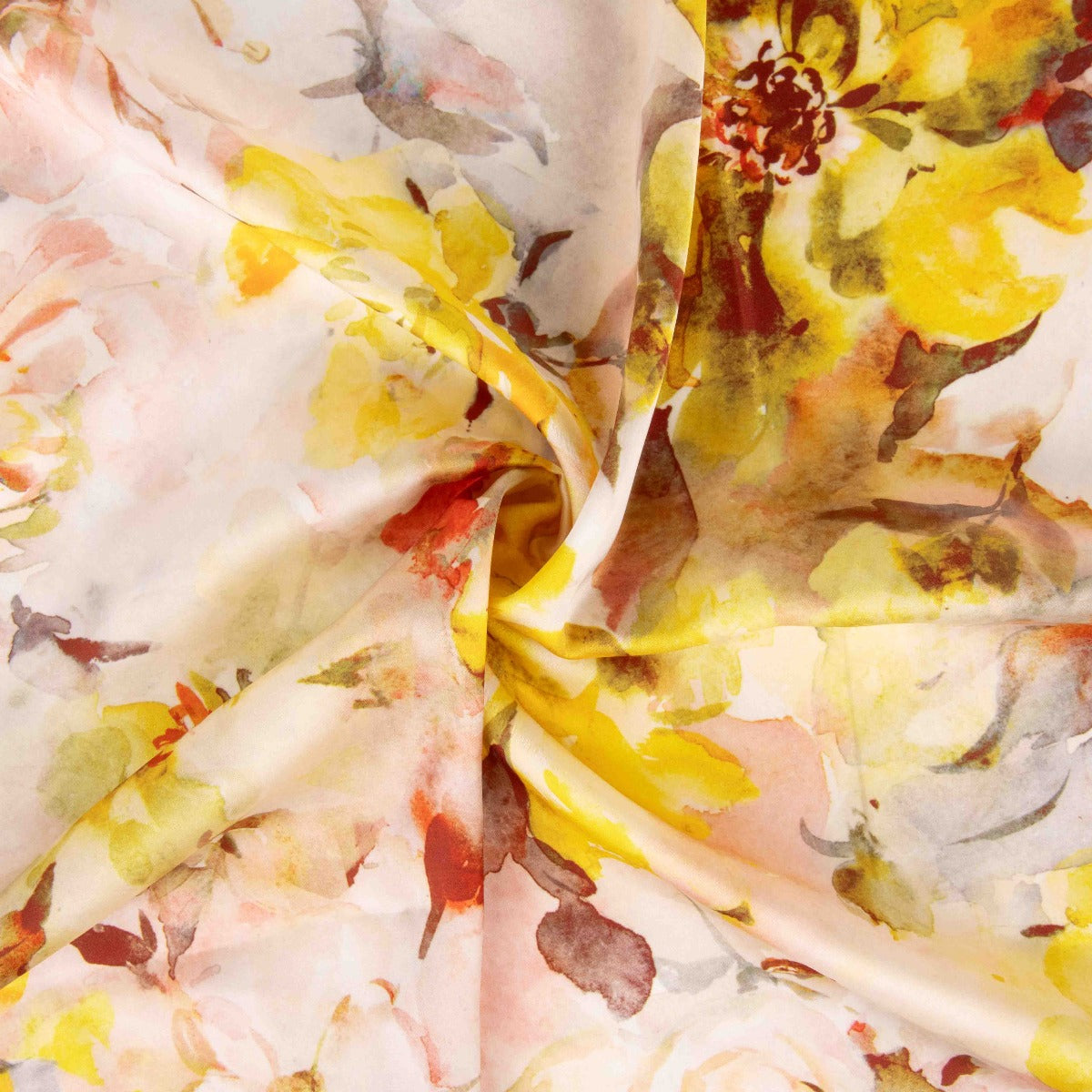 Cetim Estampado Calama Amarelo - Ribes y Casals