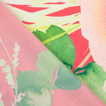 Cetim estampado floral vermelho - Ribes y Casals