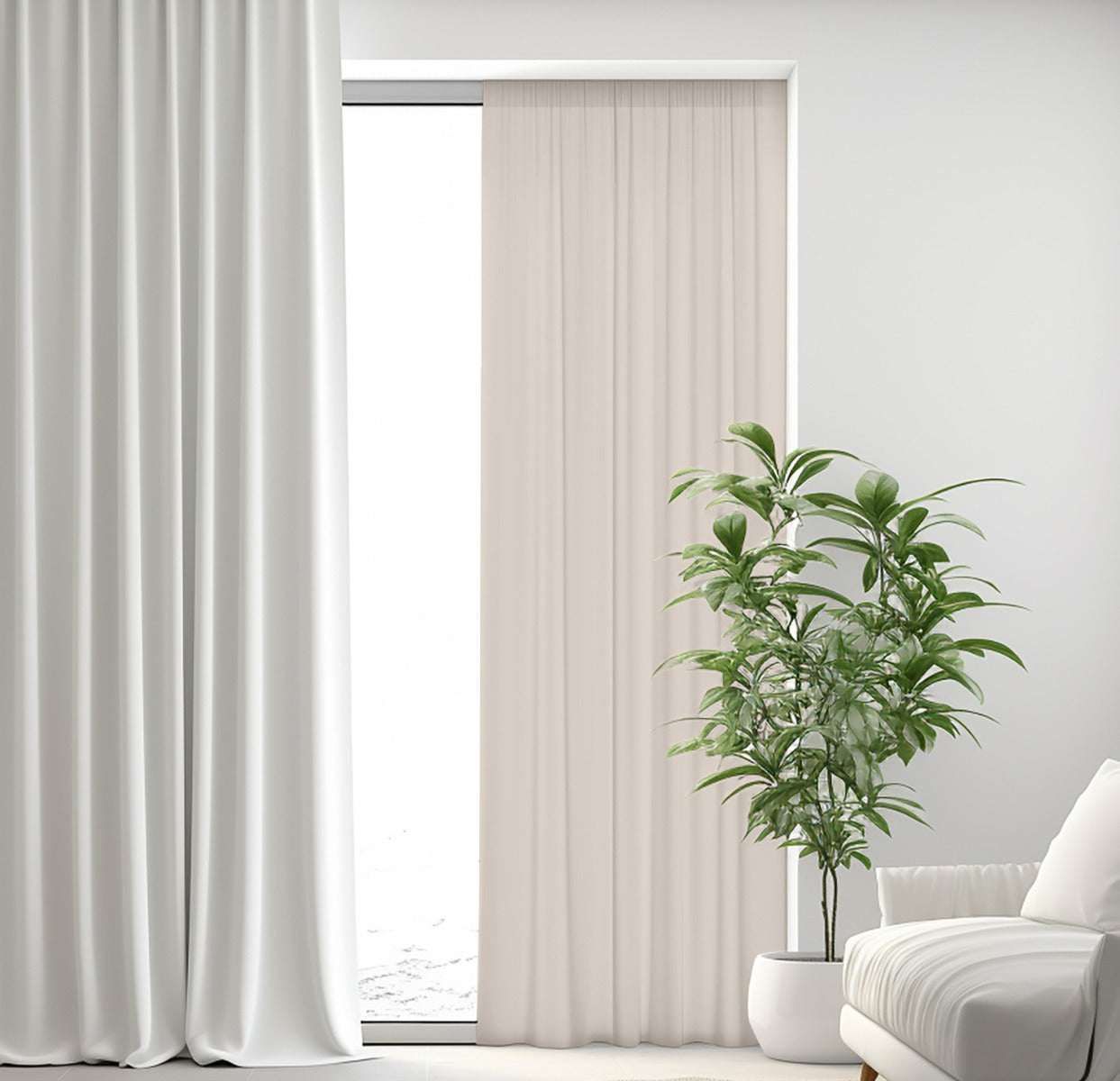 Voile Linho 310cm Cor Rústica - Ribes y Casals