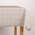 Toalha de Mesa Resinada Antimanchas Xadrez Lewis Cinza - Ribes y Casals